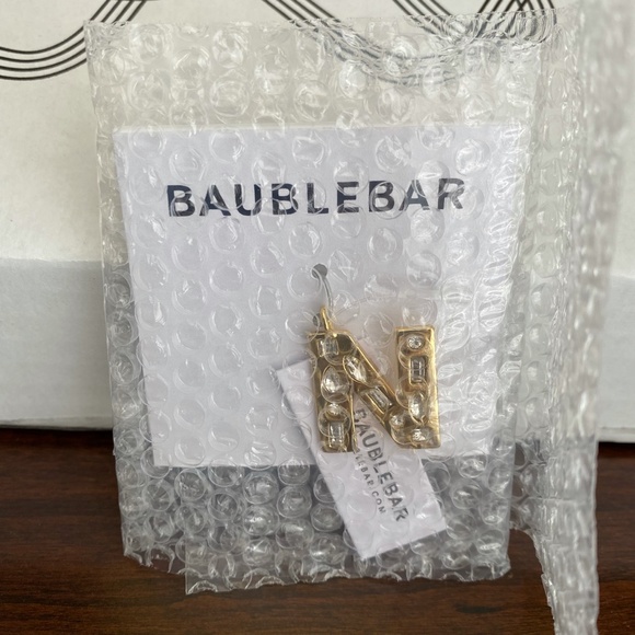 NWT BaubleBar GEM ALPHA CHARM M, N, R - Picture 7 of 8